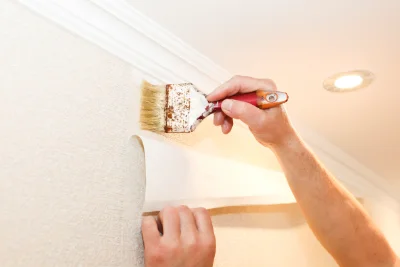 Pose de papier peint à Luneau — revêtements muraux et toiles de verre